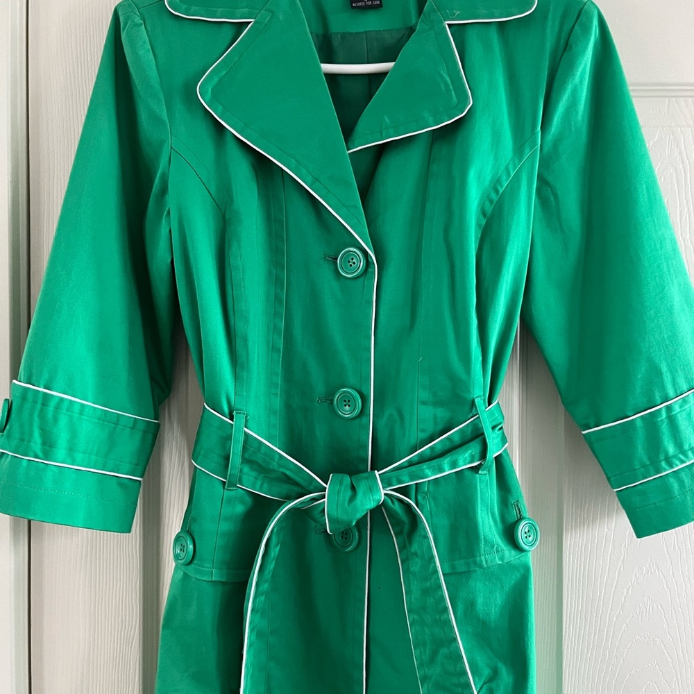 Robert Louis Green Belted Jacket
